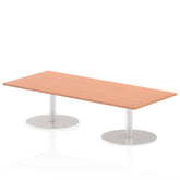 Dynamic Italia 1800 x 800mm Poseur Rectangular Table Beech Top 475mm High Leg ITL0298 DD